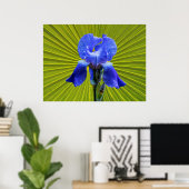 Iris-Blume Poster (Heimbüro)