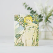 Iris-Blume Postkarte (Stehend Vorderseite)