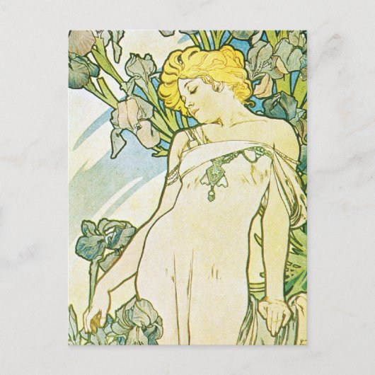 Iris-Blume Postkarte (Vorderseite)