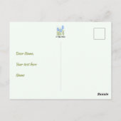 Iris Blume Postkarte (Rückseite)