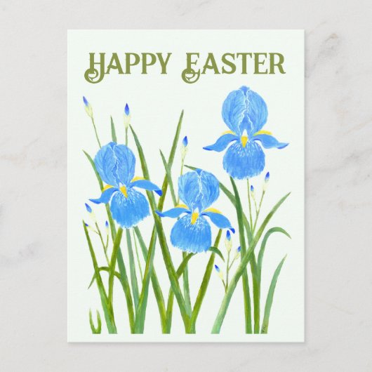 Iris Blume Postkarte (Vorderseite)