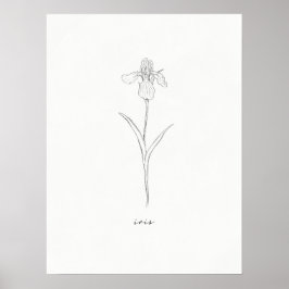 Iris Blume Print Poster