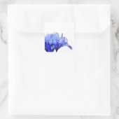 Iris-Blume Quadratischer Aufkleber (Tasche)