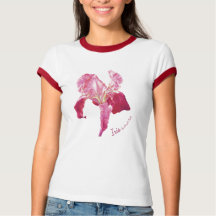 Iris Blume rubinroter T - Shirt