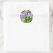 Iris-Blume Runder Aufkleber (Tasche)