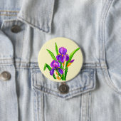 Iris-Blume-Schaltfläche Irische - Farbe - Text Button (Beispiel)