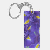 Iris-Blume Schlüsselanhänger (Vorderseite links)