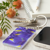 Iris-Blume Schlüsselanhänger (Vorderseite rechts)