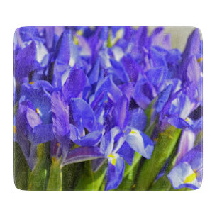 Iris-Blume Schneidebrett