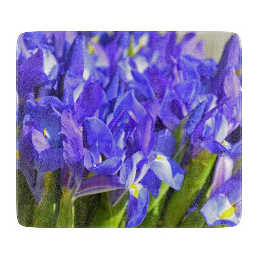 Iris-Blume Schneidebrett (Vorderseite)