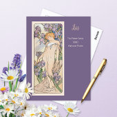 Iris Blume Series Alphonse Mucha Postkarte