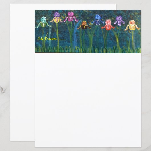 Iris-Blume stationär (Vorne/Hinten)