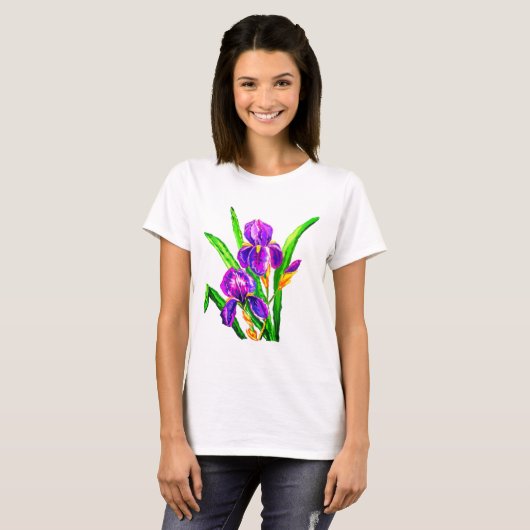 Iris Blume T - Shirt (Vorne ganz)