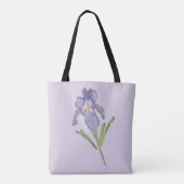 Iris-Blume Tasche (Rückseite)
