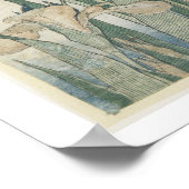 Iris-Blume und Grasshopper, c.1830-31 Poster (Ecke)