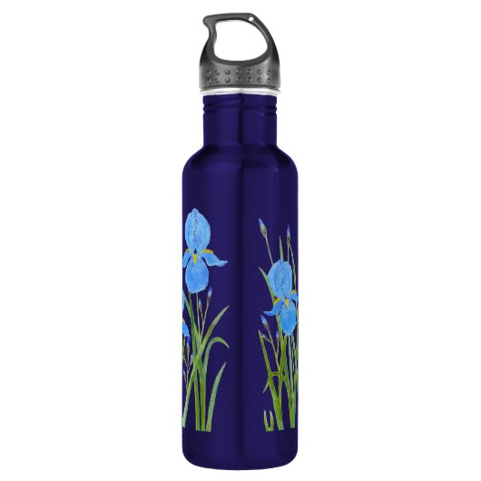 Iris Blume Wasser Flasche Edelstahlflasche (Rückseite)