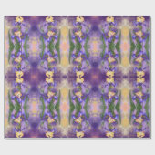 Iris Blume Wrapping Paper Irises Geschenkpapier (Flach)