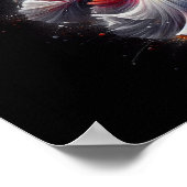 Iris Blume Zeitgenössisches Poster (Ecke)