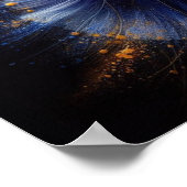 Iris Blume Zeitgenössisches Poster (Ecke)