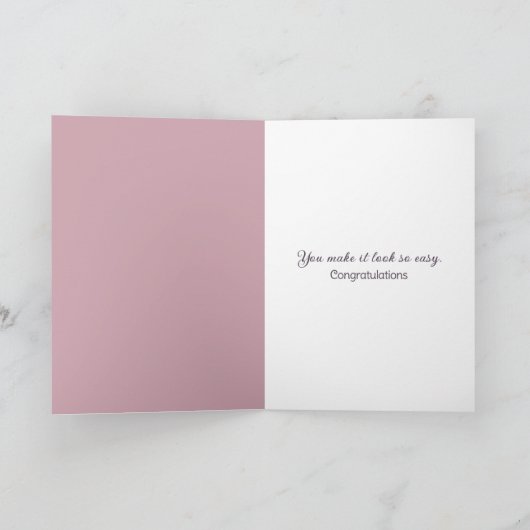 Iris-Blume zum 20. Jubiläum mit Gold-Etching Karte (Innenseite)