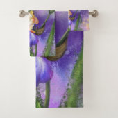 Iris Blumen Badetuch Badhandtuch Set (Insitu)
