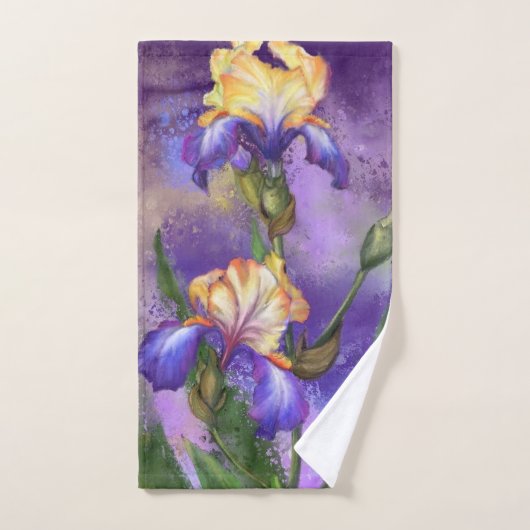Iris Blumen Badetuch Badhandtuch Set (Handtuch)