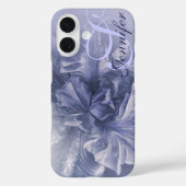 Iris Blumen blau Kunst 25. Etui Case-Mate iPhone Hülle (Rückseite)