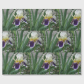 Iris-Blumen-Foto-Geschenkpapier Geschenkpapier (Flach)