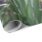 Iris-Blumen-Foto-Geschenkpapier Geschenkpapier (Rolleneckpunkt)