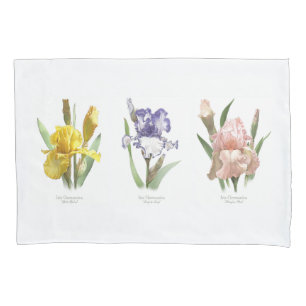 Iris-Blumen-Garten Kissenbezug