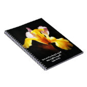 Iris-Blumen-Licht Bibelvers-Gebetsjournal Notizblock (Rechte Seite)