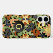 Iris Blumen Monogramm Case-Mate iPhone Hülle (Rückseite (Horizontal))