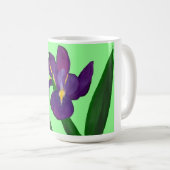 Iris-Blumen-Tasse Kaffeetasse (VorderseiteRechts)