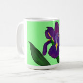 Iris-Blumen-Tasse Kaffeetasse (Vorderseite Links)