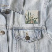 Iris-Blumen und Heuschrecke, c.1830-31 Button (Beispiel)