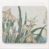 Iris-Blumen und Heuschrecke, c.1830-31 Mousepad (Vorne)