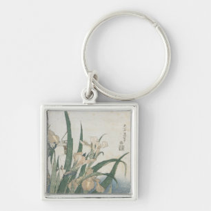Iris-Blumen und Heuschrecke, c.1830-31 Schlüsselanhänger