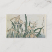 Iris-Blumen und Heuschrecke, c.1830-31 Visitenkarte (Rückseite)