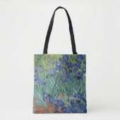 Iris Blumen Vincent Van Gogh Monogrammierte Kunst Tasche (Vorderseite)