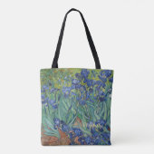 Iris Blumen Vincent Van Gogh Monogrammierte Kunst Tasche (Rückseite)