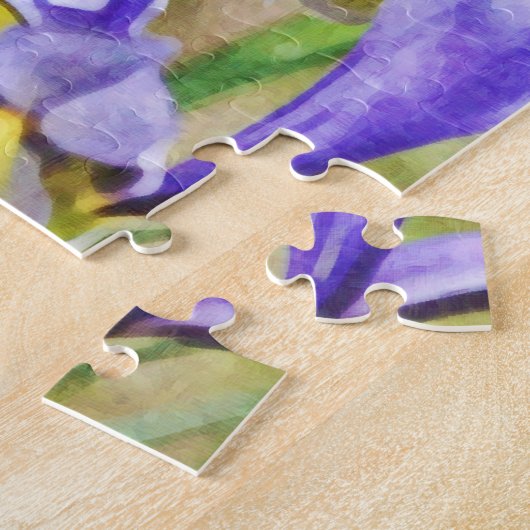 Iris-Blumengarten-Puzzle Puzzle (Seite)