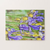 Iris-Blumengarten-Puzzle Puzzle (Horizontal)