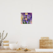 Iris-Blumenposter Irises-Malerei Poster (Küche)