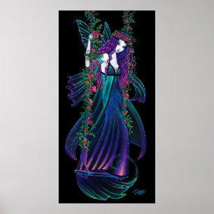 Iris Bohemische Schaukel-Blume Kinderspielplatz Poster