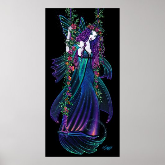 Iris Bohemische Schaukel-Blume Kinderspielplatz Poster (Vorne)
