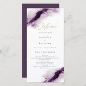 IRIS | Boho Plum Lila Watercolor Splash Programm (Vorne/Hinten)