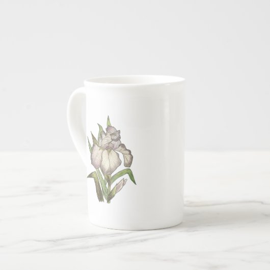 Iris Bone China Tasse (Vorderseite Links)