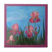 Iris Border Tile Fliese (Vorderseite)