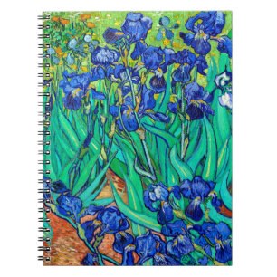 Iris Botanische Kunst Vincent Van Gogh Spiral Notizblock