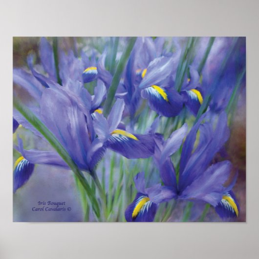 Iris Bouquet Art Poster/Print Poster (Vorne)